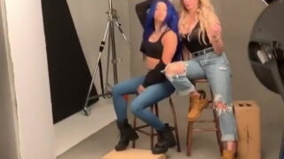 WWE – Sasha Banks and Charlotte Flair at photoshoot